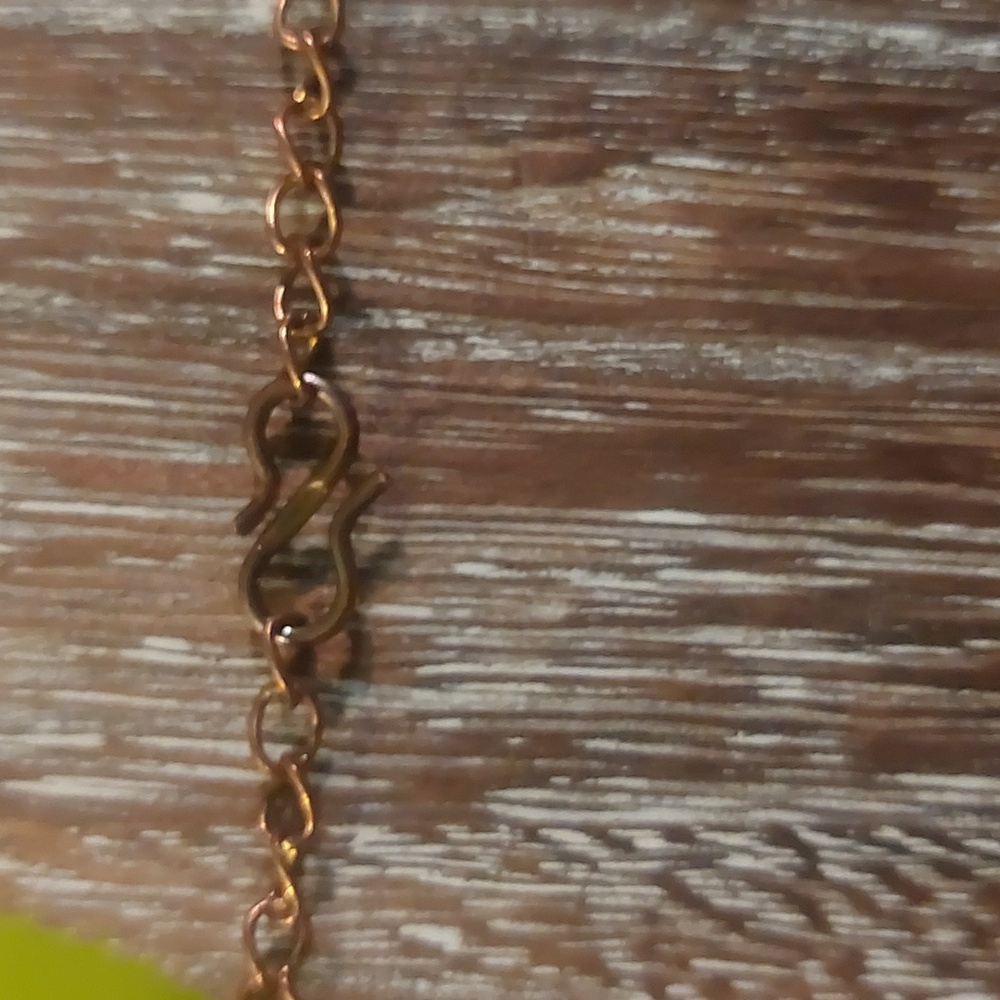 Solar Agate Druzy and Prenhite Copper Electroform Necklace - Picture 6 of 6